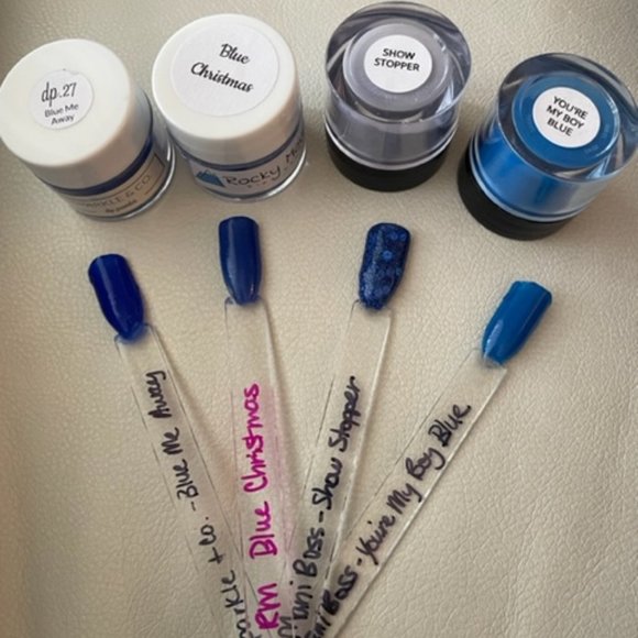 Mini Dip Bundle - I've Got the Blues - Mani Boss, Sparkle & Co, & Rocky Mountain - Picture 7 of 16